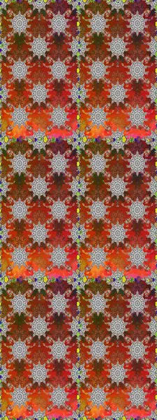 Küçük çiçekteki sevimli çiçek deseni. Varicolobrown raster kusursuz illüstrasyon. Birçok kahverengi ve soyut çiçekli tropikal, pürüzsüz desen.