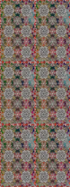 Çiçek desenleri gri ve kahverengi renklerde, el yapımı papatyalar, papatyalar. Tekrar eden çiçek arkaplanı, zarif gri ve kahverengi çiçek duvar kağıdı.