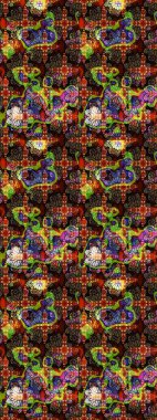 Kahverengi ve siyah renkli çiçekler. Nazik, narin çiçek arkaplanı. Raster çiçek desenli ve çiçekli..