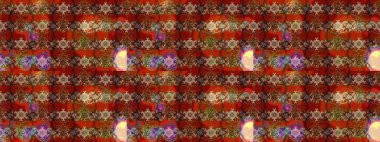 Eskiz arkaplan modeli. Kahverengi ve kırmızı renklerde yaprakları olan yabani çiçekler. Suluboya, elle çizilmiş. Raster illüstrasyonu.