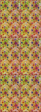 Beautiful fabric pattern. Raster illustration. Cute seamless floral print with spring flowers.