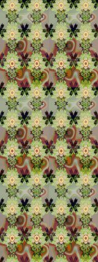 Moda baskısı. Çiçeğin suluboya çizimlerinin mükemmel deseni. Dekorasyon ve tasarım için güzel bir desen. Suluboya çizim kalıbı. Eski.