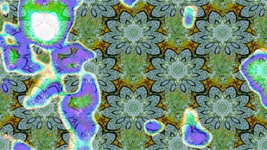 Poster ya da kapak için arka plan. Yapraklı çizim şekli. Şirin, zarif çiçekler Raster illüstrasyonu. Davetiye ve kartpostal tasarımı için dekoratif çiçek unsurları. Tekstil için figür.