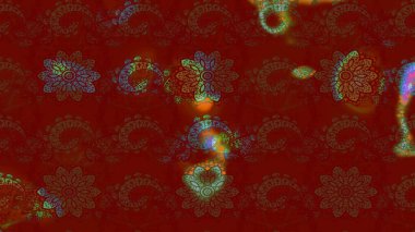 Kumaş, tekstil, duvar kağıdı baskısı için. Raster illüstrasyonu. Eskiz geçmişi. Tomurcukları papatya çiçekleri olan sevimli bir çiçek deseni. Eski usul. Miles Fleur, dandik süs.