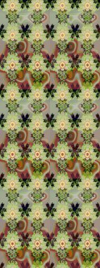 Moda baskısı. Çiçeğin suluboya çizimlerinin mükemmel deseni. Dekorasyon ve tasarım için güzel bir desen. Suluboya çizim kalıbı. Eski.