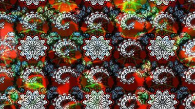 Siyah ve kırmızı renkte çiçekler olan çiçek deseni çiz. Suluboya tarzında siyah ve kırmızı renkte çiçekler.