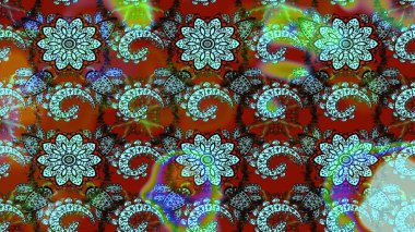 Çiçek deseni duvar kağıdı, desen dolguları ve web sayfası arka planı için kullanılabilir. Şekil verilmiş çiçeklerle eskiz deseni. Süslü zentangle çizim dokusu, soyut çiçeklerle süslenmiş..