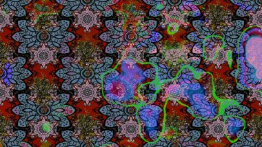 Küçük çiçekteki sevimli çiçek deseni. Raster illüstrasyonu. Güzel kumaş deseni. Güzel karalamalı çiçek deseni çiz..