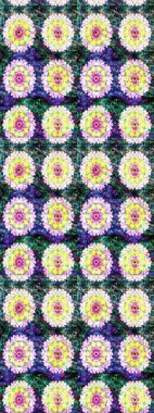 Raster çiçek desenli çiçek deseni, yapraklar, dekoratif elementler, sıçrama, lekeler, el çizimi kontur çizgileri ve Doodle çizim stili, grafik raster çizim çizimi.