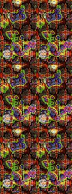 Çiçek kompozisyonu, el boyası, hassas şablon. Sevgililer günü ve tebrik kartı konsepti için şık bir davetiye. Üst manzara, yumuşak kahverengi ve siyah renkli. Manzaralı çiçek deseni.