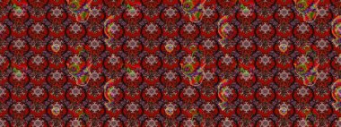 Manzaralı çiçek deseni. Çiçek kompozisyonu, el boyası, hassas şablon. Üst manzara, yumuşak kahverengi ve kırmızı renk tarzı. Sevgililer günü ve tebrik kartı konsepti için şık bir davet.