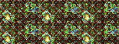 Parlak renkli çiçekleri ve yeşil ve kahverengi renkte yaprakları olan harika bir çiçek deseni. Moda baskıları için zarif bir şablon. Modern çiçek arkaplanı. Halk stili.