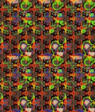 Patlayan çiçekler soyut olarak yerleştirilmiş. Raster deseni. Yumuşak, bahar çiçekleri siyah renklerde. Raster illüstrasyonu.