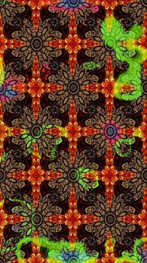 Tekrar eden çiçek arkaplanı, zarif siyah ve kahverengi çiçek duvar kağıdı. Siyah ve kahverengi renkler üzerine çiçek desenli eskiz, el yapımı papatyalar, papatyalar..