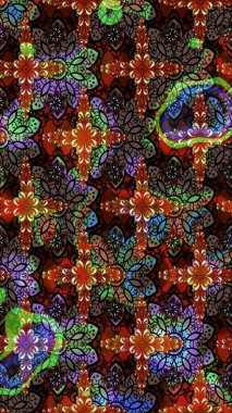 Kahverengi ve siyah renkli çiçekler. Çiçekli karalama şeklinde Raster çiçek deseni. Nazik, narin çiçek arkaplanı.