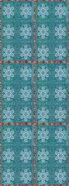 Duvar kağıdı, web sitesi arka planı, ambalaj kağıdı, davetiye, broşür, afiş veya web sitesi için kusursuz çiçek deseni kullanılabilir. Parlak elementlerin. El çizimi Raster illüstrasyonu.