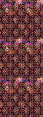 Küçük çiçekli şirin bir desen. Çiçek ve yapraklı çiçek deseni. Raster illüstrasyonu.