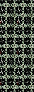 Şirin çiçek elementleri. Raster illüstrasyonu. Kusursuz. Siyah ve nötr renkte çiçekler.