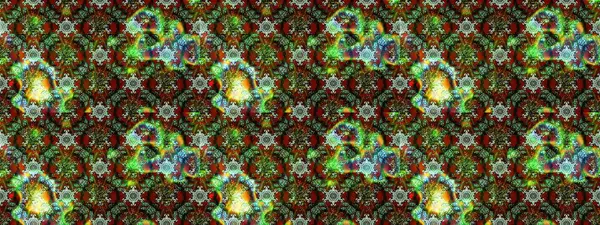 Parlak renkli çiçekleri ve yeşil ve kahverengi renkte yaprakları olan harika bir çiçek deseni. Moda baskıları için zarif bir şablon. Modern çiçek arkaplanı. Halk stili.