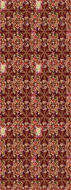 Kahverengi yerine altın rengi klasik barok çiçekli desenler. Lüks, kraliyet ve Viktorya dönemi konsepti. Kahverengi renklerde altın element. Süslü raster dekorasyonu.