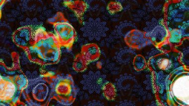 Küçük çiçekteki sevimli çiçek deseni. Gri ve siyah renkte çiçekler.