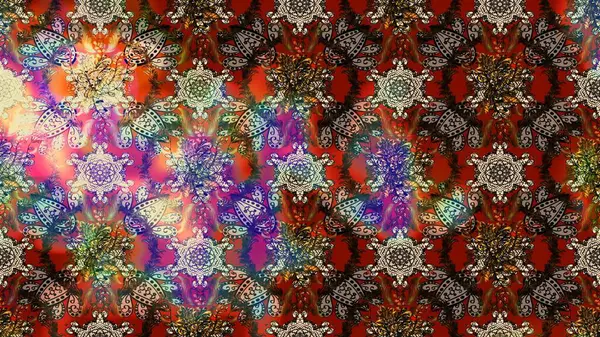 Colour Summer Theme sketch pattern Background. Flat Flower Elements Design. Trendy sketch Floral Pattern In Raster illustration. Beautiful fabric pattern.