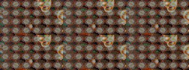 Çiçekli yumuşak bir eskiz şekli. Raster çiçekleri klasik tarzda çizilmiş. Yumuşak, bahar çiçekleri kahverengi ve gri renklerde. Raster illüstrasyonu.