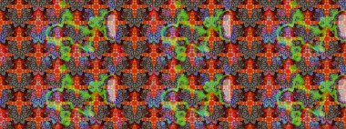 Küçük bir çiçekte eskiz deseni. Raster illüstrasyonu. Güzel kumaş deseni. Güzel çiçek arkaplanı..