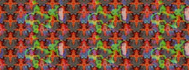 Küçük bir çiçekte eskiz deseni. Raster illüstrasyonu. Güzel kumaş deseni. Güzel çiçek arkaplanı..