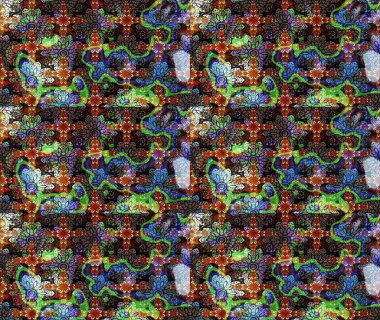 Hediye ambalaj kağıdı, tebrik kartları, posterler ve pankart tasarımı. Kahverengi renkli çiçekler. Raster düz çiçek çizim deseni.