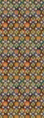 El yapımı çiçek ve bitki koleksiyonu. Eskiz tarzı kahverengi ve bej renklerde. Şirin karalama çiçekleri olan kusursuz çiçek desenleri. Raster illüstrasyonu. Raster illüstrasyonu.