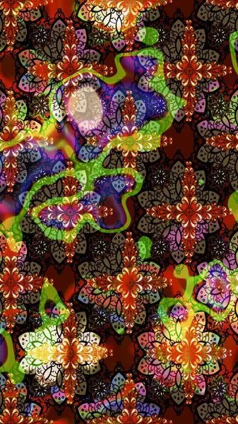 Düz Çiçek Elementleri Tasarımı. Kahverengi ve siyah renkli çiçekler. Sketch Colour Spring Theme eskiz kalıbı. Sevimli çiçek raster deseni.