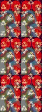 Şirin çiçekler. Raster Moda kumaş deseni. Çizgi çizimi deseni.