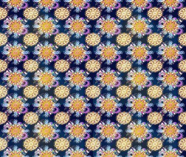 Yumuşak fayans. Sarma, tekstil ve duvar kâğıdı için kusursuz çiçek arkaplanı. Yumuşak pamuk tasarımı. Klasik çiçek desenli. Raster taze dokusu.