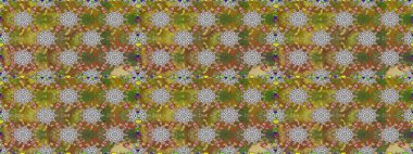 Çiçekli karalama şeklinde Raster çiçek deseni. Kahverengi ve gri renkli çiçekler. Nazikçe, güzel çiçek arkaplanı..