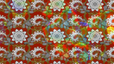 Tatil havası. Bahar mevsimi. Raster güzel bir çiçek deseni çizmiş. Nazik romantik baskı.