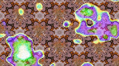 Tarafsız ve kahverengi renkte çiçekler. Hediye ambalaj kağıdı, tebrik kartları, posterler ve pankart tasarımı. Raster düz çiçek çizim deseni.