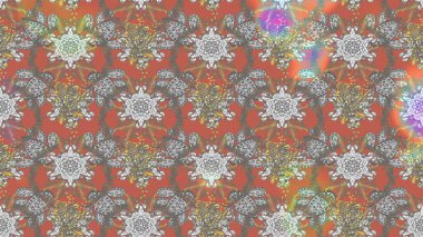 Raster illüstrasyonu. Çiçek duvar kâğıdı. Gri ve pembe renkli şirin tekstil tarzında. Renkli çizim kalıbı. Çiçek arka planı.