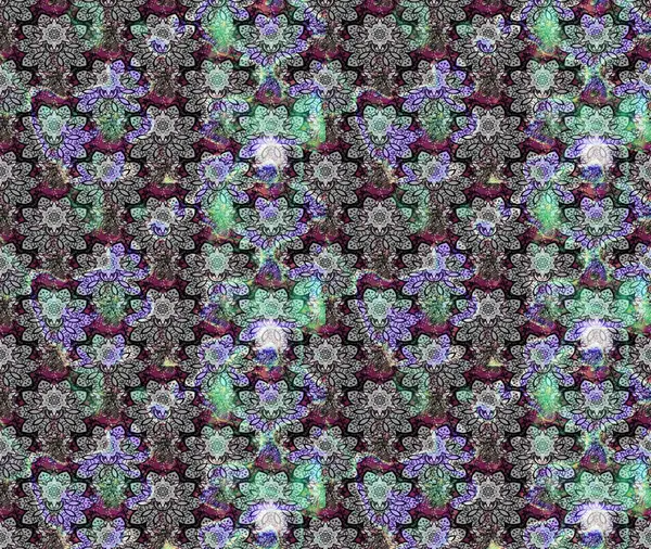 Raster illüstrasyonu. Raster deseni. Küçük çiçekteki sevimli çiçek deseni. Gri renklerde. Soyut çiçek çizim kalıbı arkaplanı.