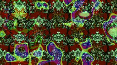 Çizim çiçek deseni duvar kağıdı, web sitesi arka planı, ambalaj kağıdı, davetiye, broşür, afiş veya web sitesi için kullanılabilir. El çizimi Raster çizimi. Parlak elementlerin.