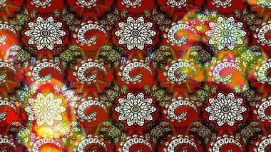 Moda baskıları için zarif bir şablon. Robot resim. Küçük çiçekte güzel bir desen. Motley illüstrasyonu. Çiçekli yaz çiçekleri. Küçük renkli çiçekler..