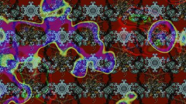 Çiçekler suluboya eskiz deseni. Raster Stili kumaş deseni.