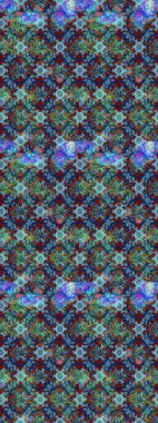 Hediye ambalaj kağıdı, tebrik kartları, posterler ve pankart tasarımı. Mavi ve yeşil renkli çiçekler. Raster düz çiçek çizim deseni.