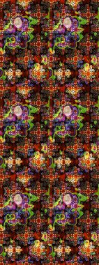 Tekstil veya kitap kapakları, imalat, duvar kağıtları, baskı, hediye paketi ve yapıştırma kitabı için çiçek eskizi geçmişi. Raster illüstrasyonu. Küçük ölçekli çiçeklerdeki basit sevimli desen.