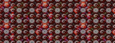 Güzel çiçek deseni. Siyah ve kahverengi renkte çiçekler. Renkli Bahar Teması eskiz kalıbı. Düz Çiçek Elementleri Tasarımı.