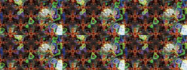 Eskiz geçmişi. Raster illüstrasyonu. Tomurcukları papatya çiçekleri olan sevimli bir çiçek deseni. Kumaş, tekstil, duvar kağıdı baskısı için. Miles Fleur, süslü püslü bir süs. Antika retro tarzı.