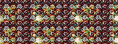 Organik motif arka planı. Çizim kalıbı. Raster illüstrasyonu. Ultraviyole kumaş deseni.