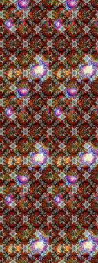 Raster suluboya çiçek deseni, narin çiçekler, kahverengi, gri ve kırmızı çiçekler, tebrik kartı şablonu. Güzel kumaş deseni.