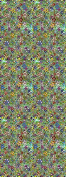 Düz Çiçek Elementleri Tasarımı. Yeşil ve nötr renklerde çiçekler. Renkli Yaz Temalı Kusursuz Arkaplan. Raster illüstrasyonunda kusursuz çiçek deseni.