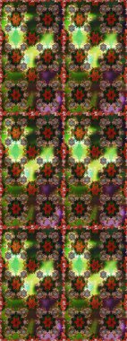 Çizgisiz desen. Şirin çiçekler. Raster Moda kumaş deseni.